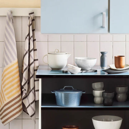 Limfjord Piatto liscio Grigio Chiaro Opaco, Gres smaltato reattivo 14,8 x L24 x H3 cm Broste