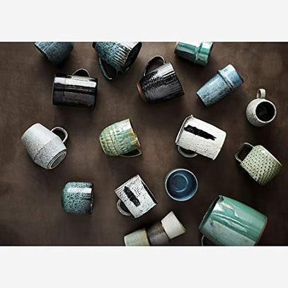 Mug Green Brown Stoneware 30 cl M.Stoltz