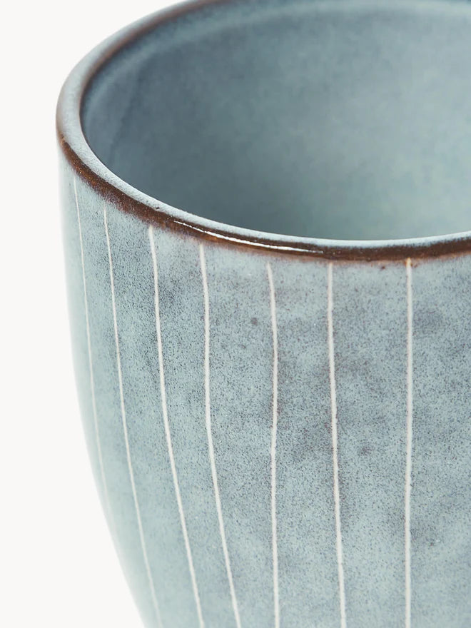 Tazza Espresso Nordic Sea Soft Blue, Gres smaltato 10 cl Broste