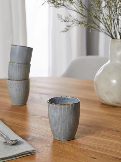 Tazza Espresso Nordic Sea Soft Blue, Gres smaltato 10 cl Broste