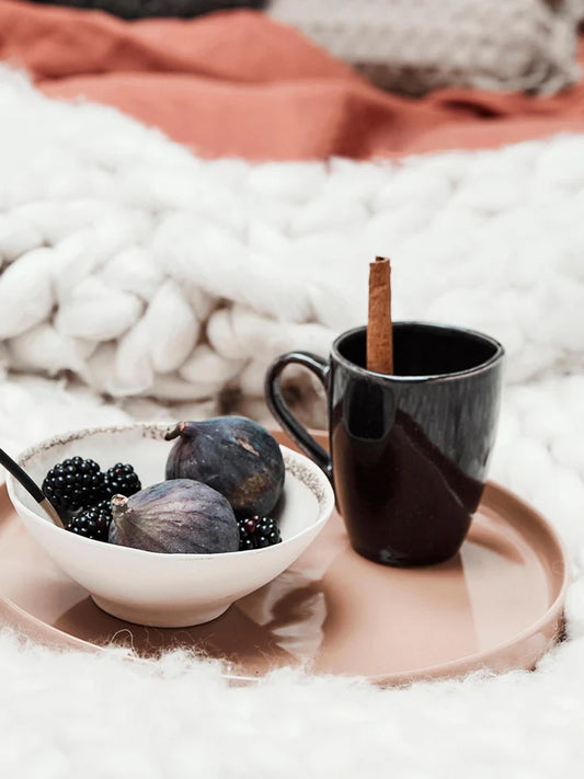 Tazza con manico Carbone, Nordic Coal, Gres smaltato 25 cl Broste